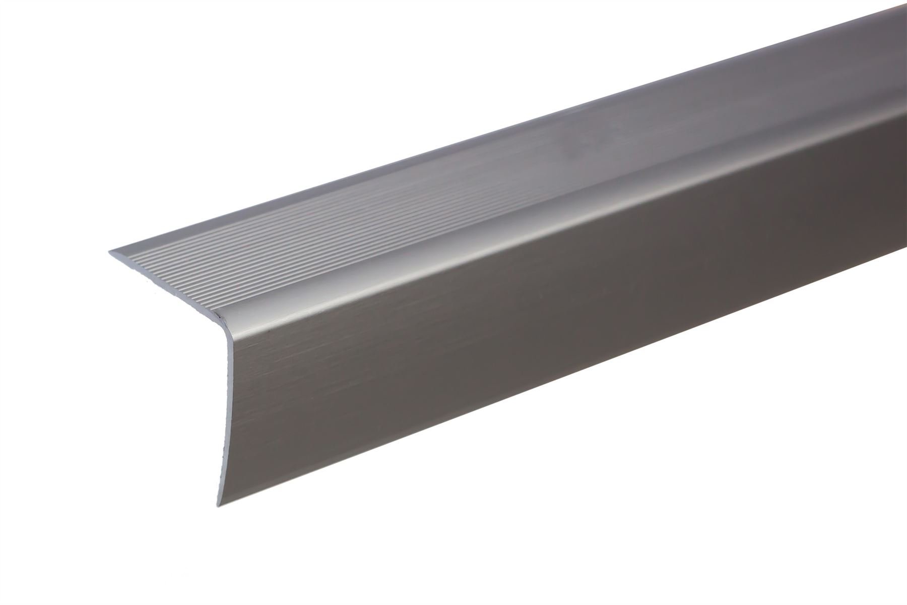 ANODISED Aluminium Anti Non Slip Stair Edge Nosing Trim Screw Fix 900mm x 35mm x 35mm A41, INOX