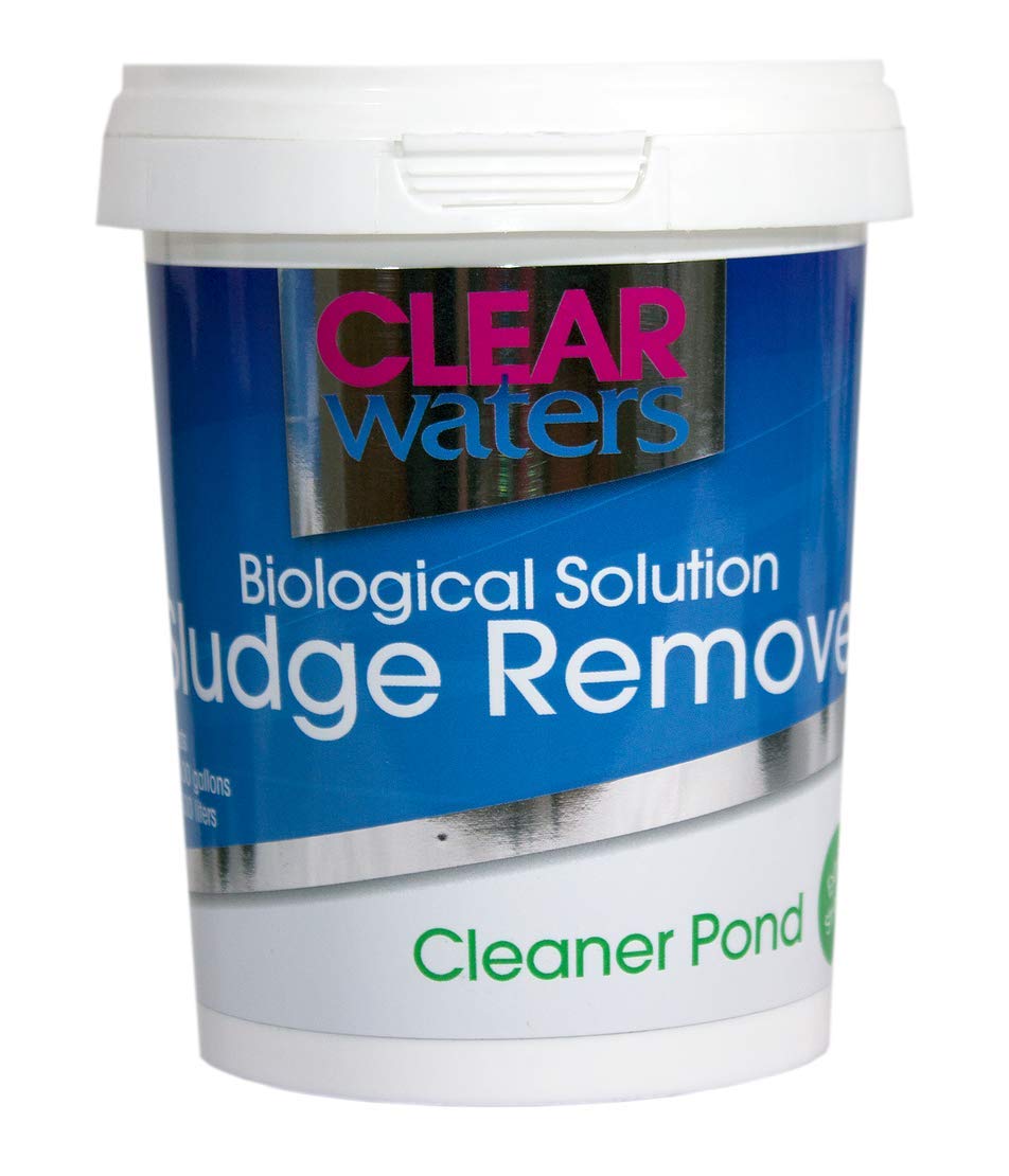 CLEAR waters Pond Sludge Remover 500ml – Treats 5,000 Litres of Water – Pond Algae Treatment Ideal for Spring and Summer – Fast Acting Pond Cleaner to Remove Sludge
