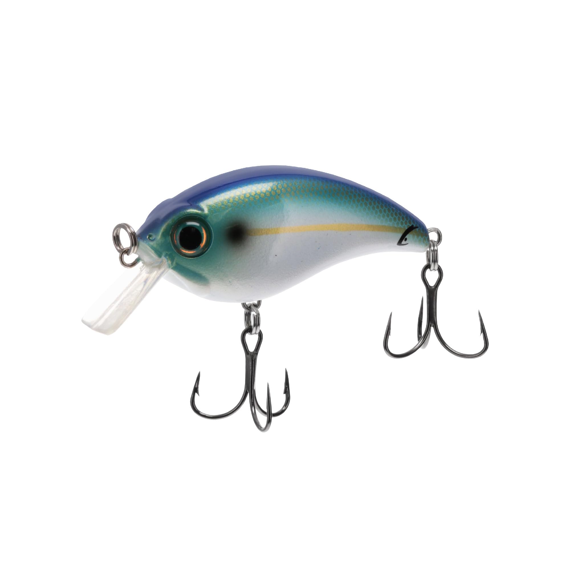 Bill Lewis ATV Squarebill Crankbait Fishing Lifelike Freshwater & Saltwater Lure 1.5 with Mustad Triple Grip Hooks, Threadfin 2.0