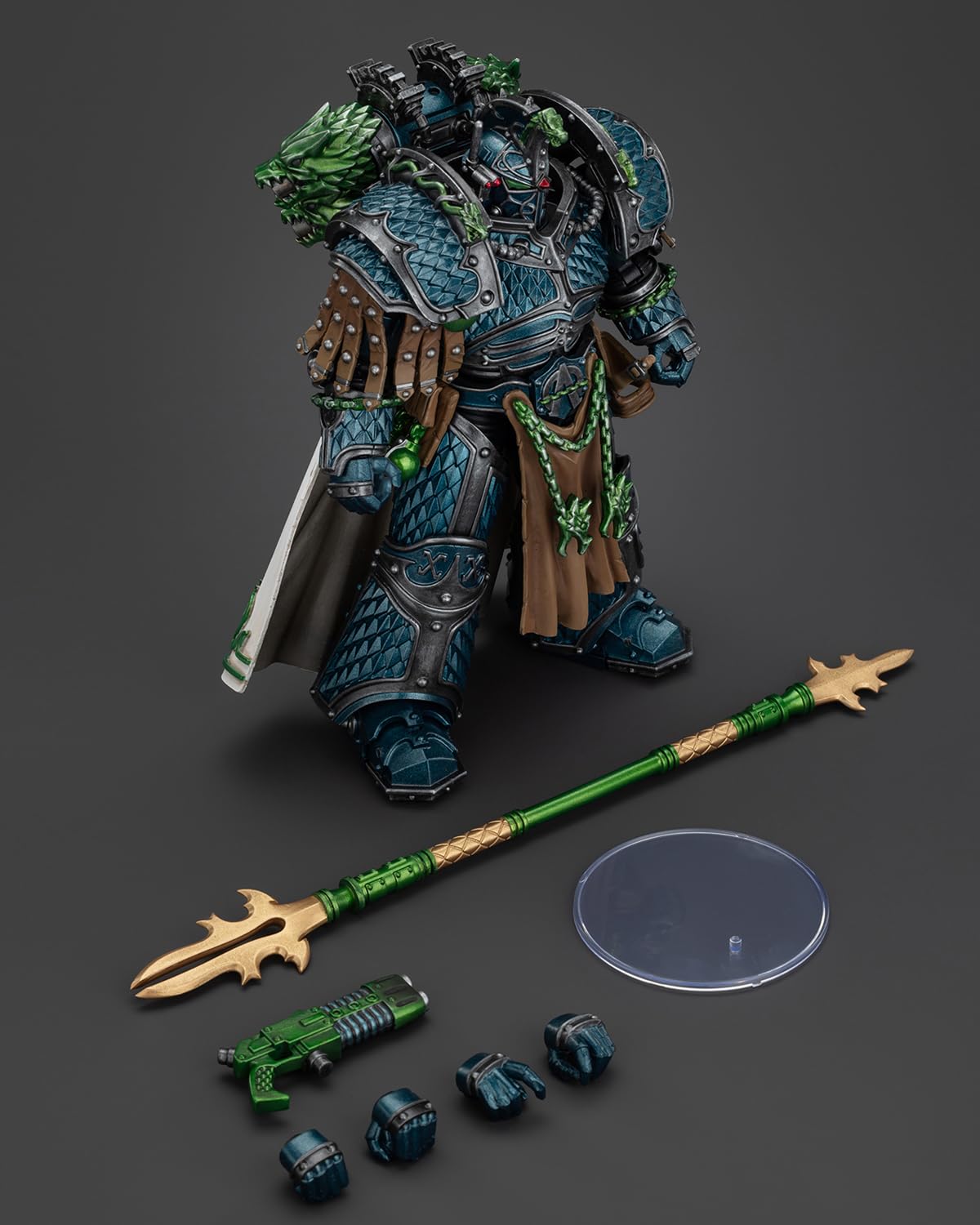 GWTCTOY JoyToy GW 40K oryginalna licencja 1:18 figurka akcji, Alpha Legion Alpharius, Primarch of The XXth Legion, 16 cm zestawy do montażu figurek kolekcjonerskich
