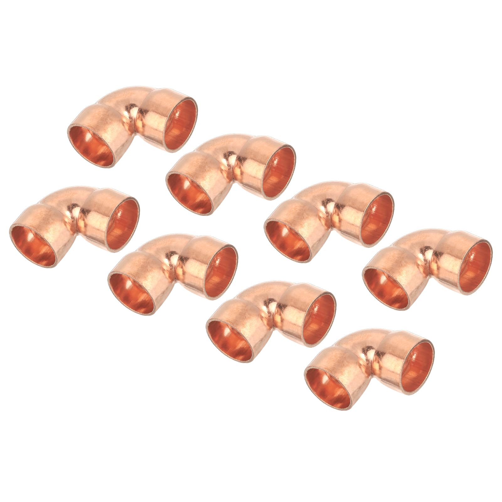 Amazon.co.jp: uxcell 0.63インチ 90度エルボーショートターン銅パイプ