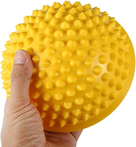 Miniatura 4 de ANGGREK Pelota de masaje de PVC semicircular para equilibrio y cúpula de yoga, ejercicio de fitness, gimnasio, masajeador corporal, cápsulas