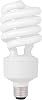 TCP 1822741K CFL Spring Lamp - 100 Watt Equivalent only 27W Used! Bright White 4100K HPF Spiral Light Bulb