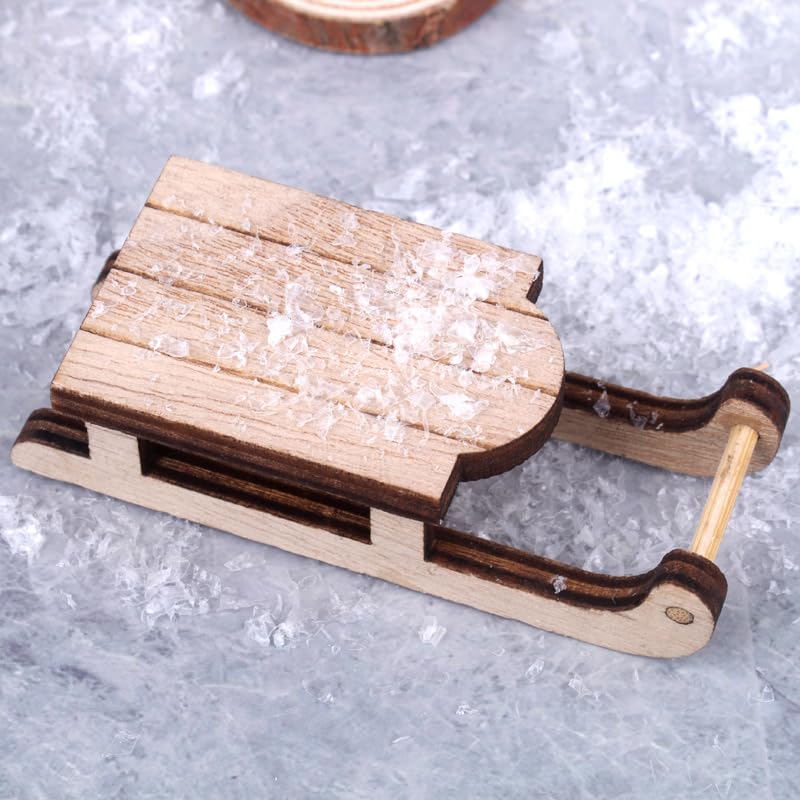 Mini Lagerfeuer Für Puppenhaus & Wichtel-Deko – Weihnachtszubehör Aus Holz & Stroh, Handgefertigt