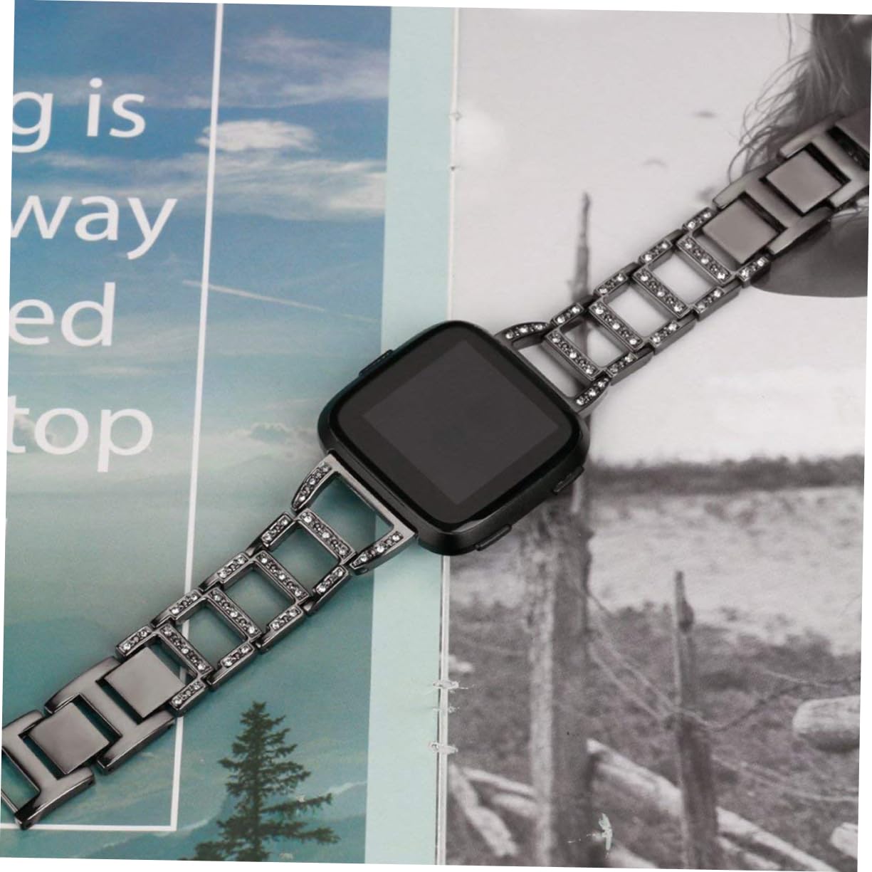 HEMOTON Correa De Reloj De Pulsera De Repuesto De Correa De Acero Inoxidable De 2 Piezas