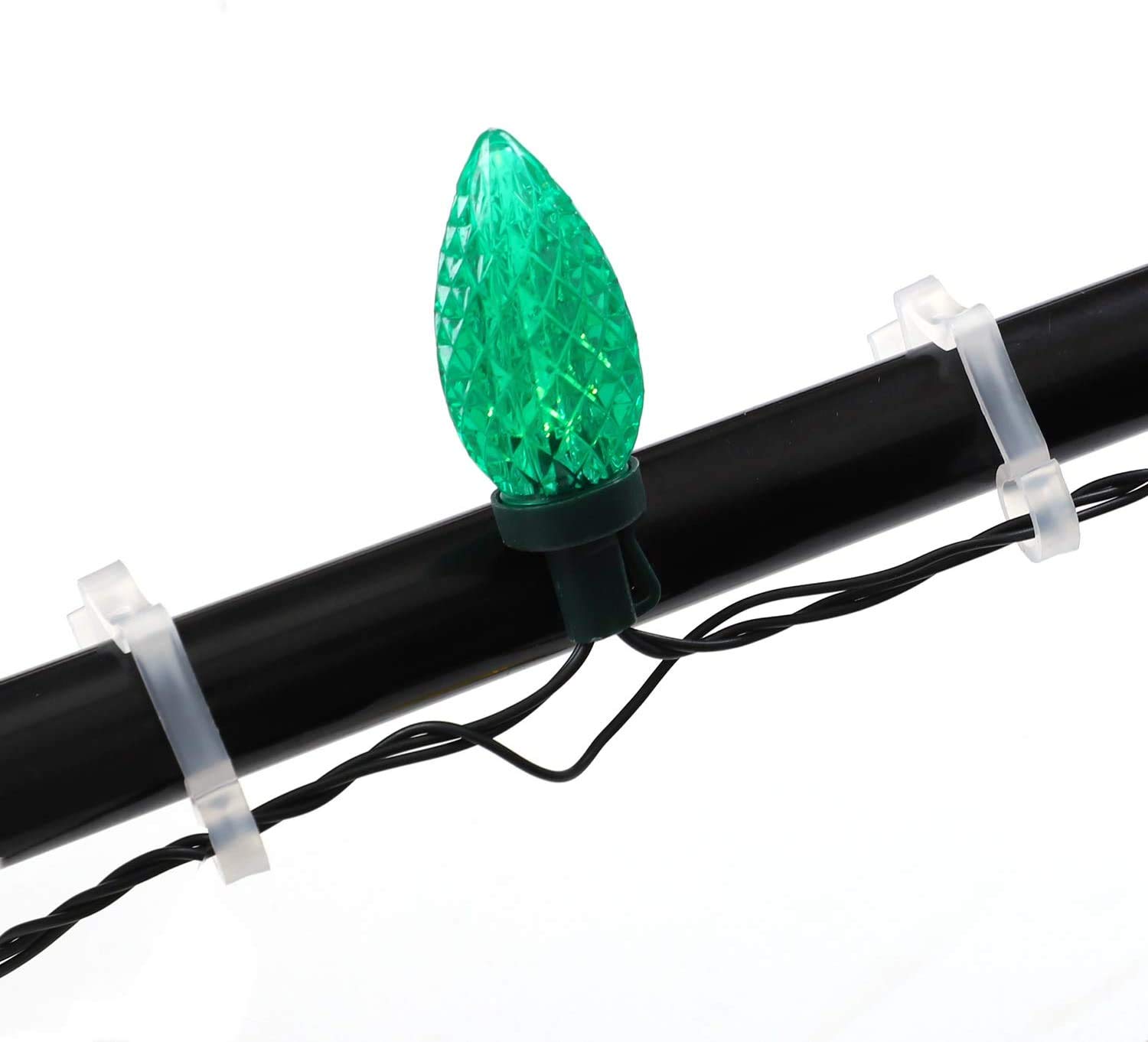 Dakgoothaken voor lichtkettingen, 80 stuks, lichtketting, bevestiging, lichthouder, dakgoothaken, weerbestendige kunststof kerstlichtclips voor kerstdecoratie, hangende buitenverlichting
