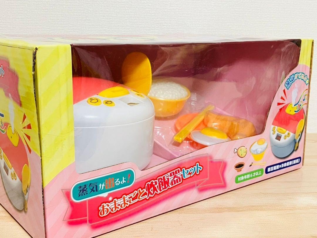 希少 カバヤ 食玩 しゃかしゃかまめゴマ 6個セット Amazon | ▽蒸気がでる おままごと炊飯器セット ごっこ遊び