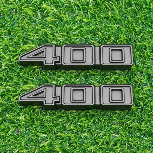 Image of Right & Left Rocker Panel Badge 3D Metal Emblems Nameplate Replacement for 3986990 1971-1975 inch400 inch 2Pc (Matte Black)