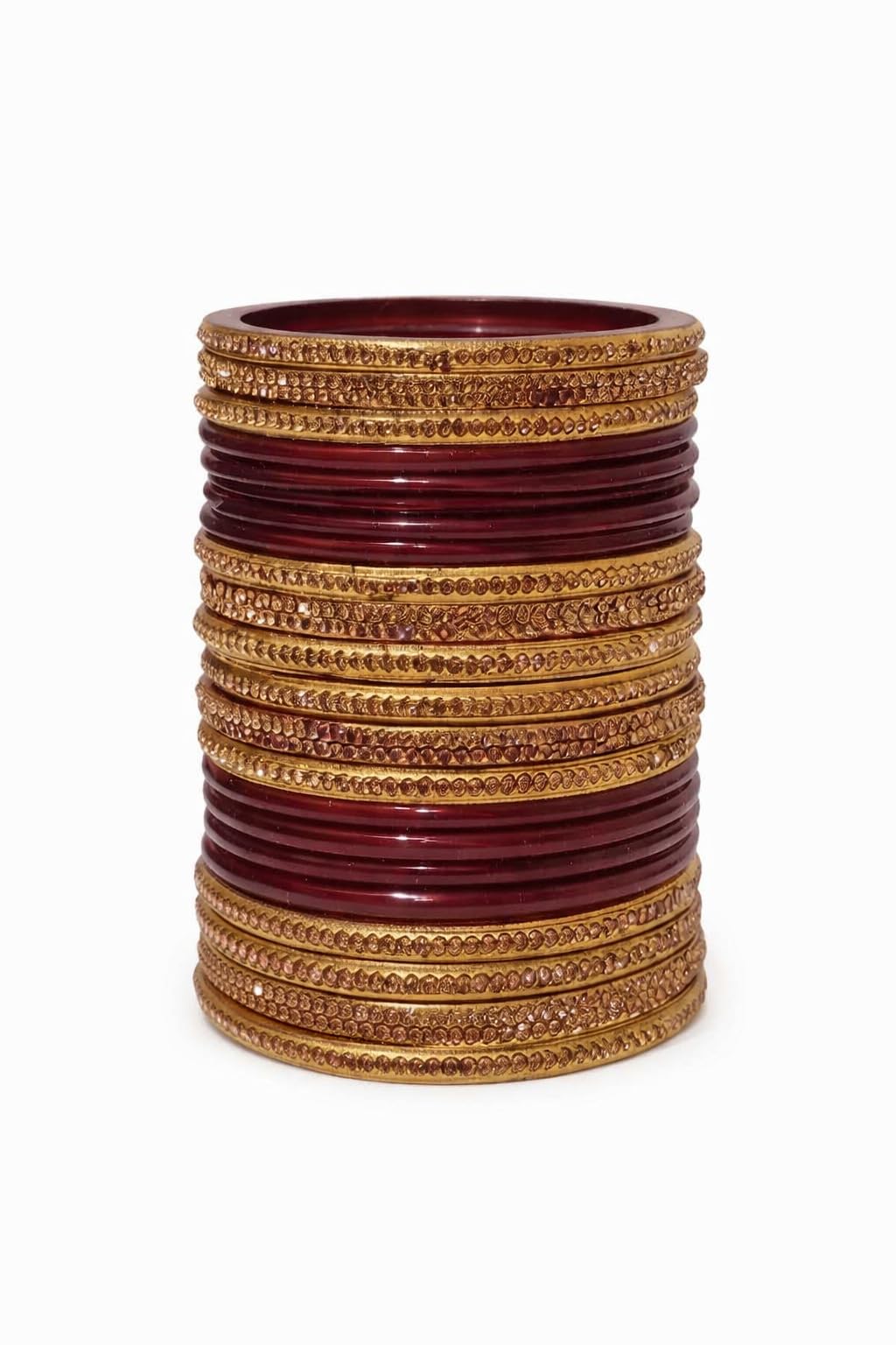 Bihar Crafts | Lahti | Handcrafted Lac Chuda Bangle Set for Women | Traditional Indian Bangles from Bihar |Sets of 10, 20 & 24 Lahti| Wedding, Festive & Ethnic Wear Accessories (Sizes 2.2, 2.4 ,2.6 & 2.8)-image-49