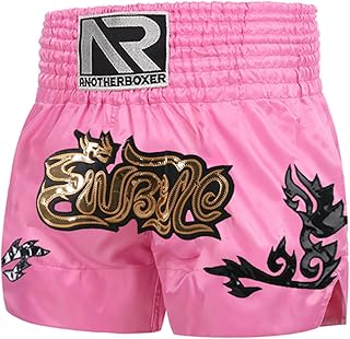 Pantalones Cortos De Boxeo para Niños Pantalones Cintura Ancha Pantalones Cortos para Muay-Thai Pantalones MMA Ropa De BJJ