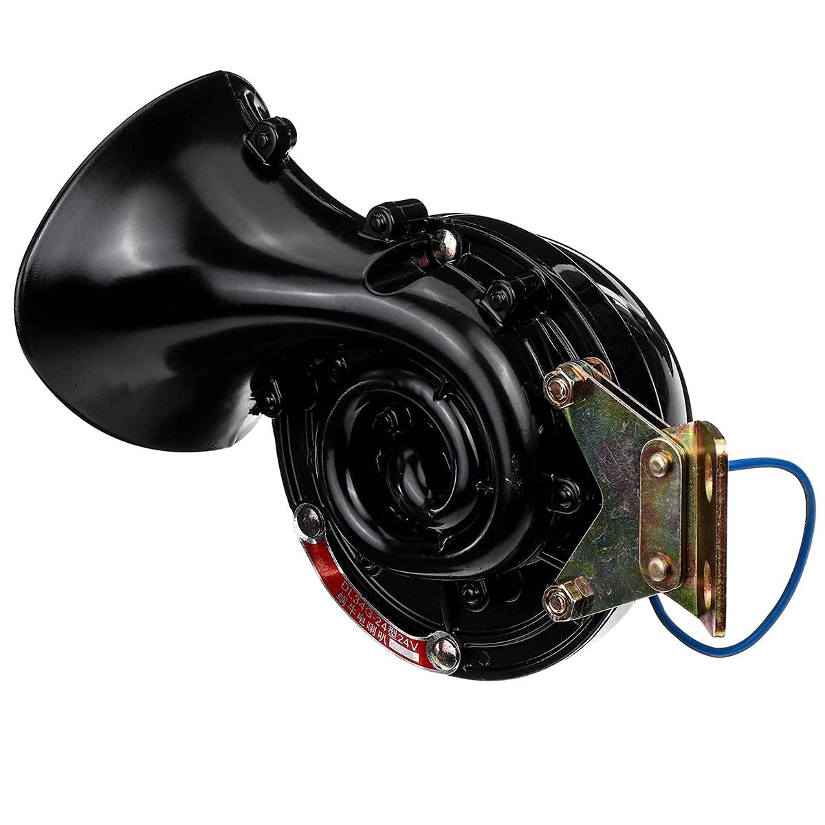 Bocina Coche,Claxon Coche Fuerte 30 0DB 12V 24V Coche eléctrico Air Snail Bull Horn Raging Sound Car Styling Ruid for Auto Vehicle Motorcycle Truck Boat(24V)