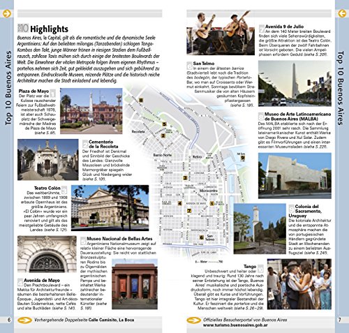 Top 10 Reiseführer Buenos Aires: mit Extrakarte