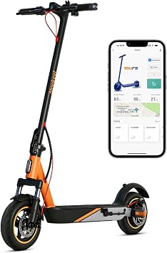 Electric Scooter - 350W/500W/800W Motor, 8.5"/10" Solid Tires,7.8/10/15Ah, Max Speed Up to 19MPH/25MPH and 21/31Miles Long Range, E-Scooter with Double Braking System and APP Control