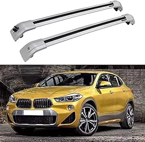 TEMAK 2PCS Aluminium Car Roof Rack Bars for BMW X2 F39 2018 2019 2020 ...