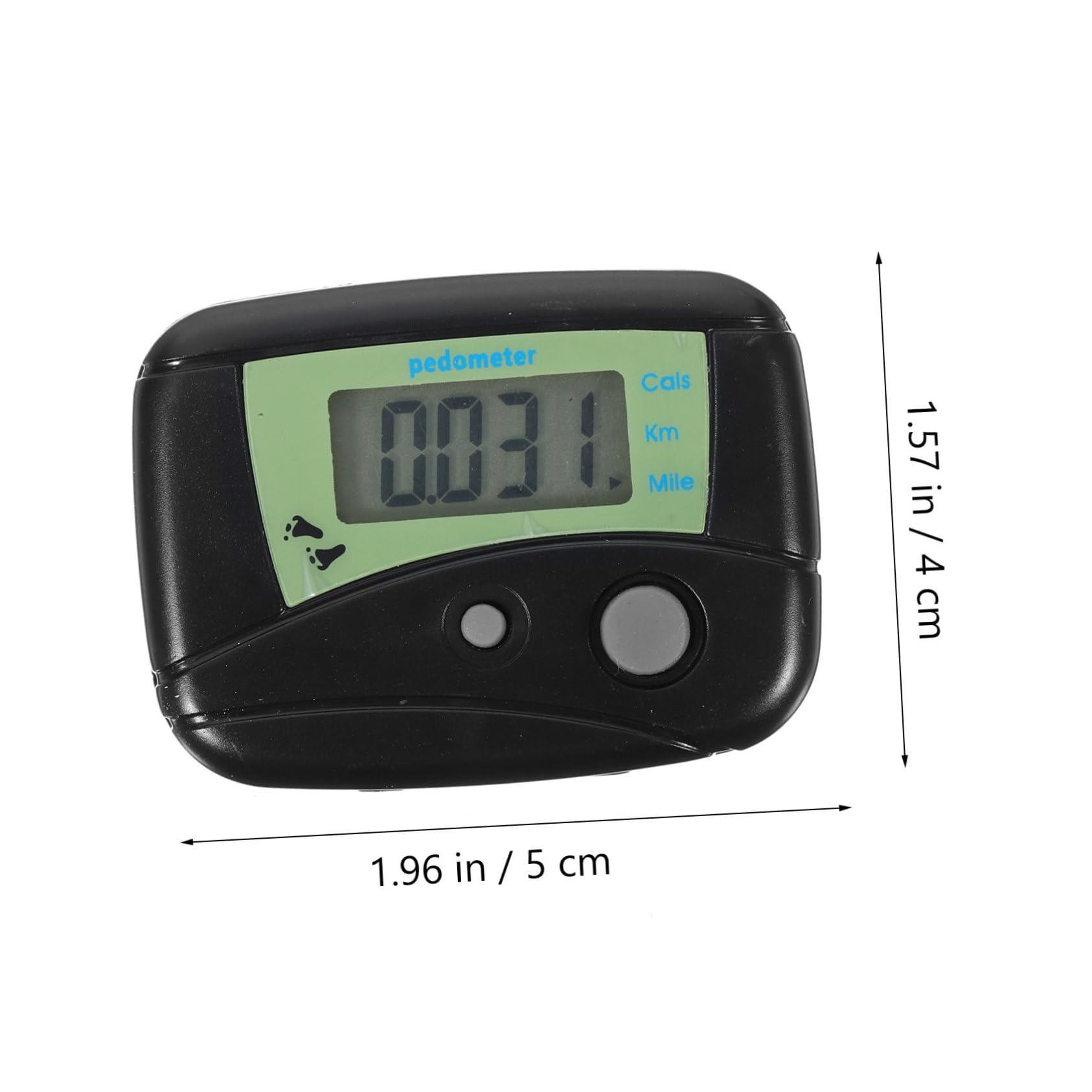 VINTORKY Pedometer Counters Seniors Watch Step Counter Trackers Walking Step Counter Watch Number Steps Portable Digital Calorie Counter Device LCD Display Black