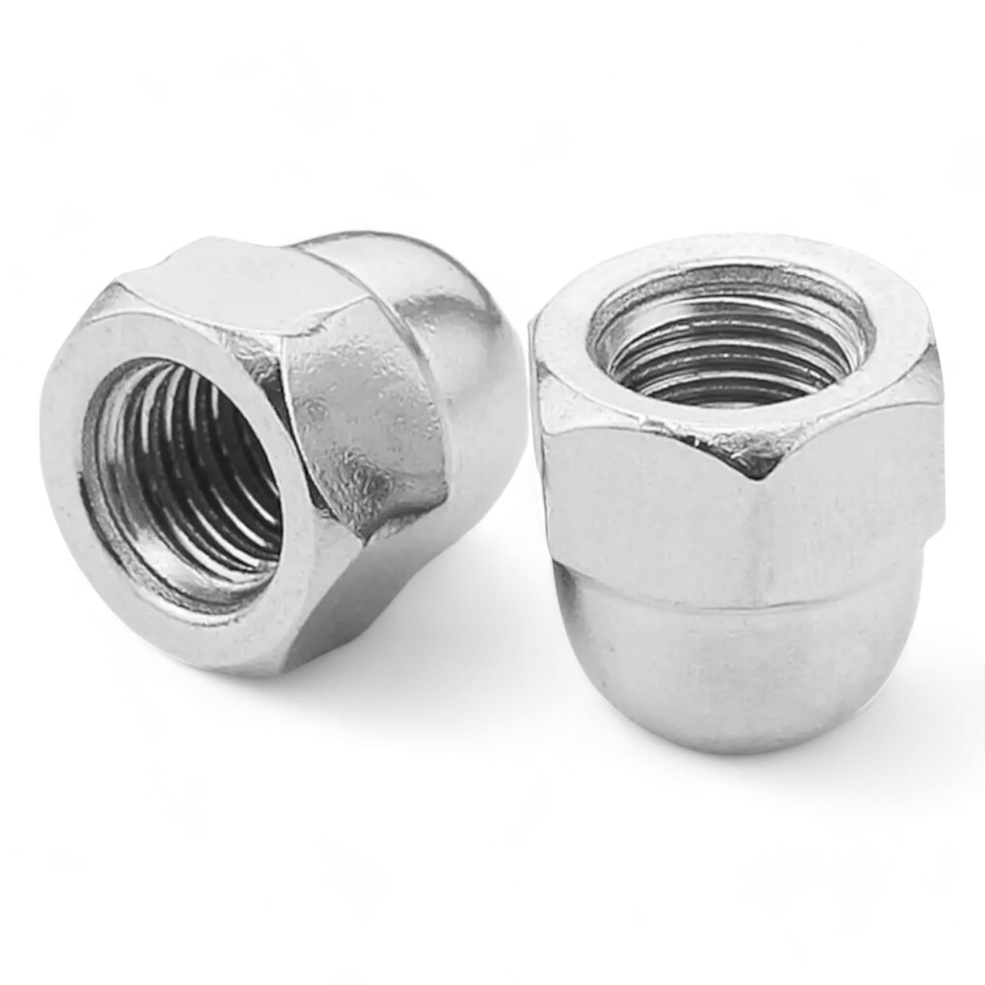 M10 Dome Nuts - 10mm Steel Hex Acorn Nut - Pack of 5