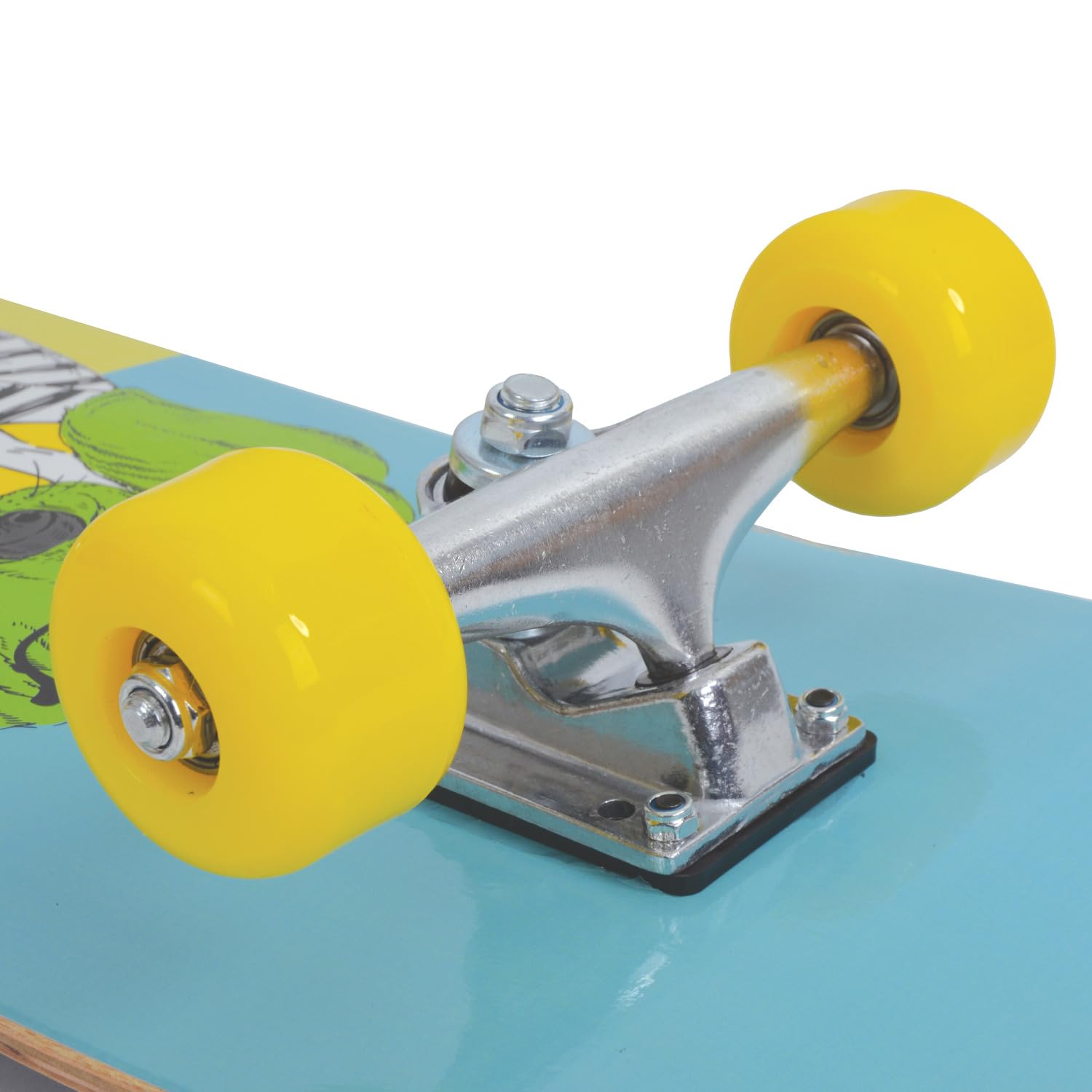 Schildkröt Skateboard Kicker 31", Excellente pour Débutants, Plateau Concave avec Double Kick et Ruban Adhésif, Roulements à Billes ABEC5