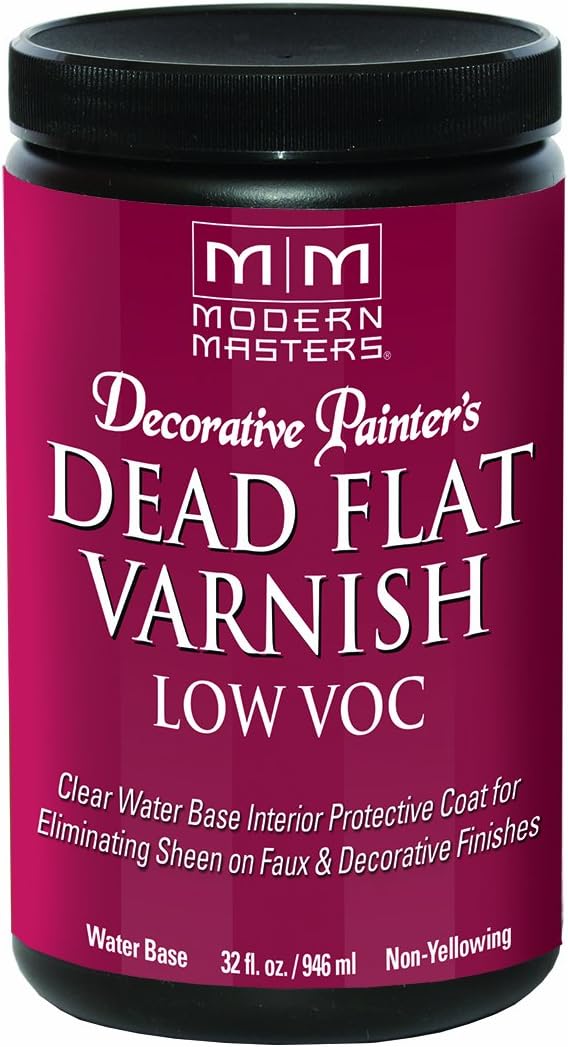 qt Modern Masters DP400 Clear Decorative Painter’s Acrylic Dead Flat Varnish