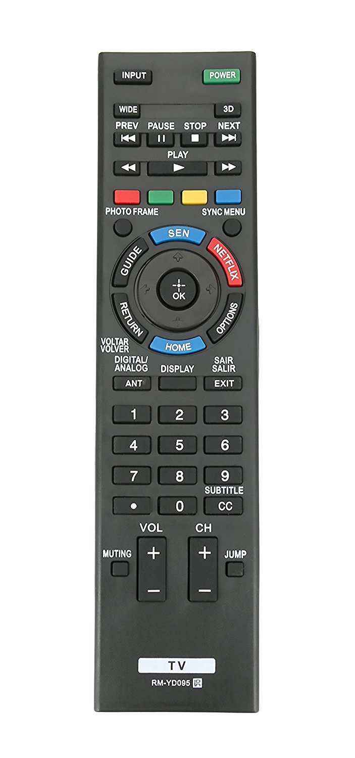 Smartby New RM-YD095 Replaced Sony Remote for Sony TV KDL-50R555A KDL-50R557A KDL-60R555A KDL-60R557A KDL-70R555A KDL-70R557A KDL50R555A KDL50R557A KDL60R555A KDL60R557A KDL70R555A KDL70R557A