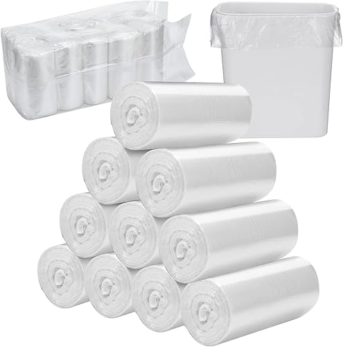 Zubebe 1000 unidades/10 rollos de servilletas sanitarias para receptáculos, bolsas de eliminación de servilletas sanitarias, bolsas de eliminación