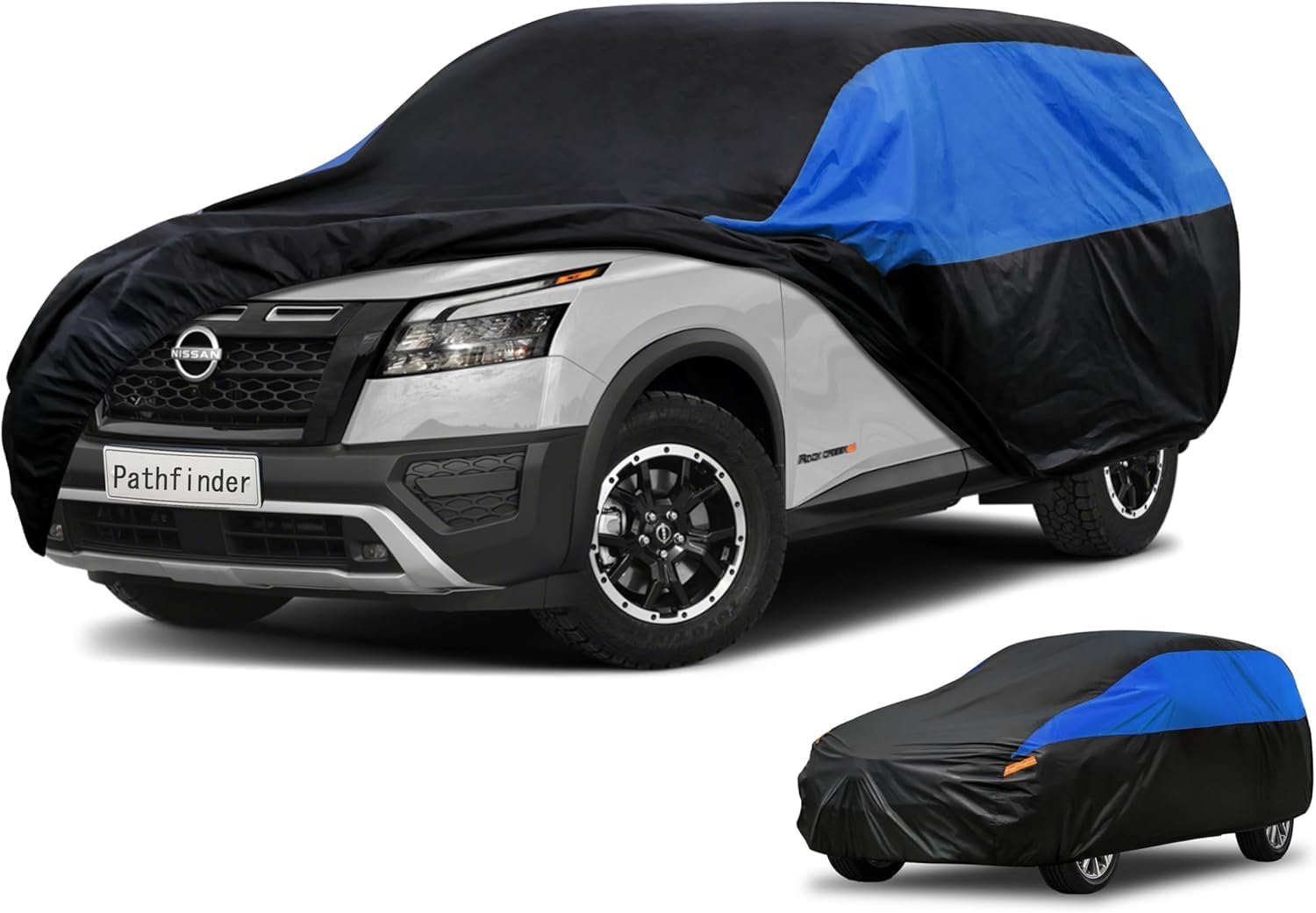 Car Cover Custom Fit Pathfinder Waterproof All Weather, Lightweight Full Exterior Cover for Automobiles Outdoor Sun UV Rain Dust Snow Wind Protection.