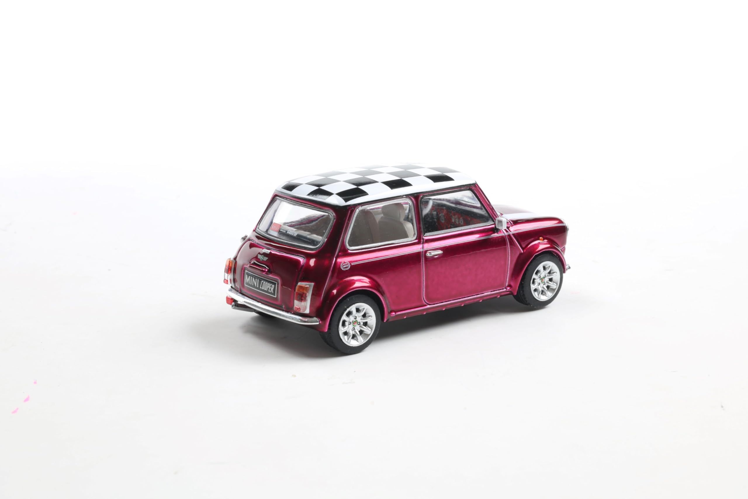 Solido Mini Cooper Sport 1997 - Modellino di auto Die-Cast, in cartone da finestra con base in plastica, modello da collezione di piccole auto, classico, viola, 1:43