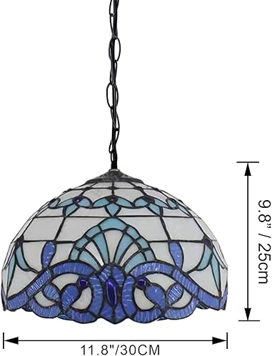 Miniatura 8 de Kiven Lámpara colgante equipada con cable de iluminación regulable (177.16 pulgadas), 1 luz E26 estilo mediterráneo simple para sala de estar,