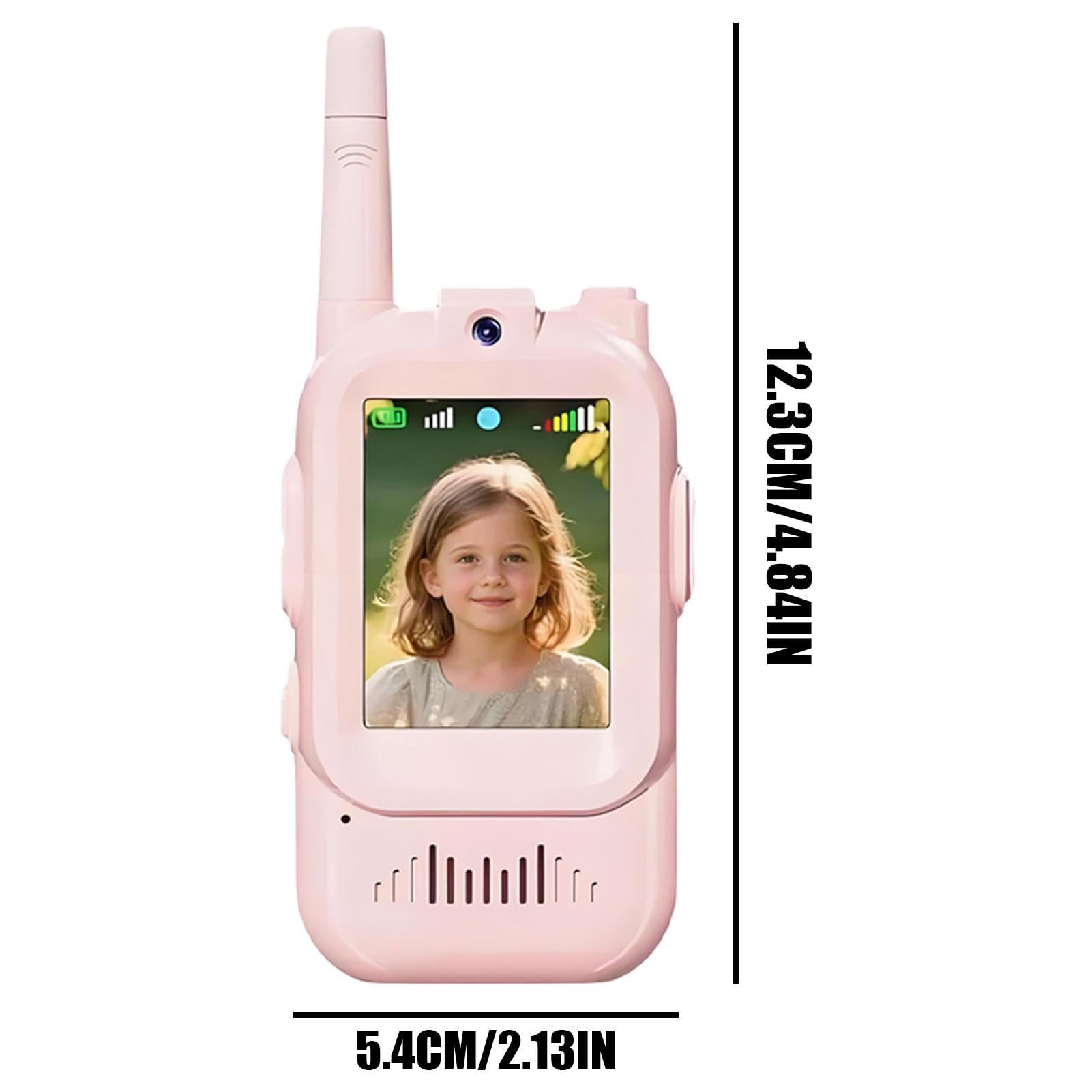 Walkie Talkies De Video para Niños Intercomunicador De Largo Alcance con | Walkie Talkies Recargables De Largo Alcance Para Niños Niñas Juegos Familiares Acampada Navidad