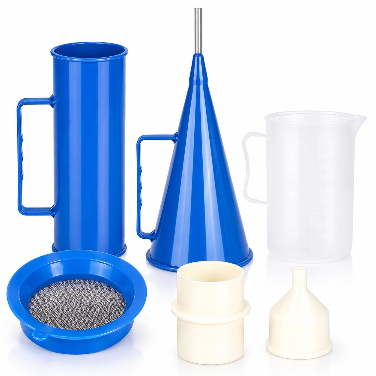 Kit De Viscosímetro para Lodos, Kit Portátil para Análisis De Lodos, con Hidrómetro, Reómetro Y Medidor De Contenido De Arena, Rango De 0,96 A 2 G/cm³, Precisión De 0,01 G/cm³, con Caja De