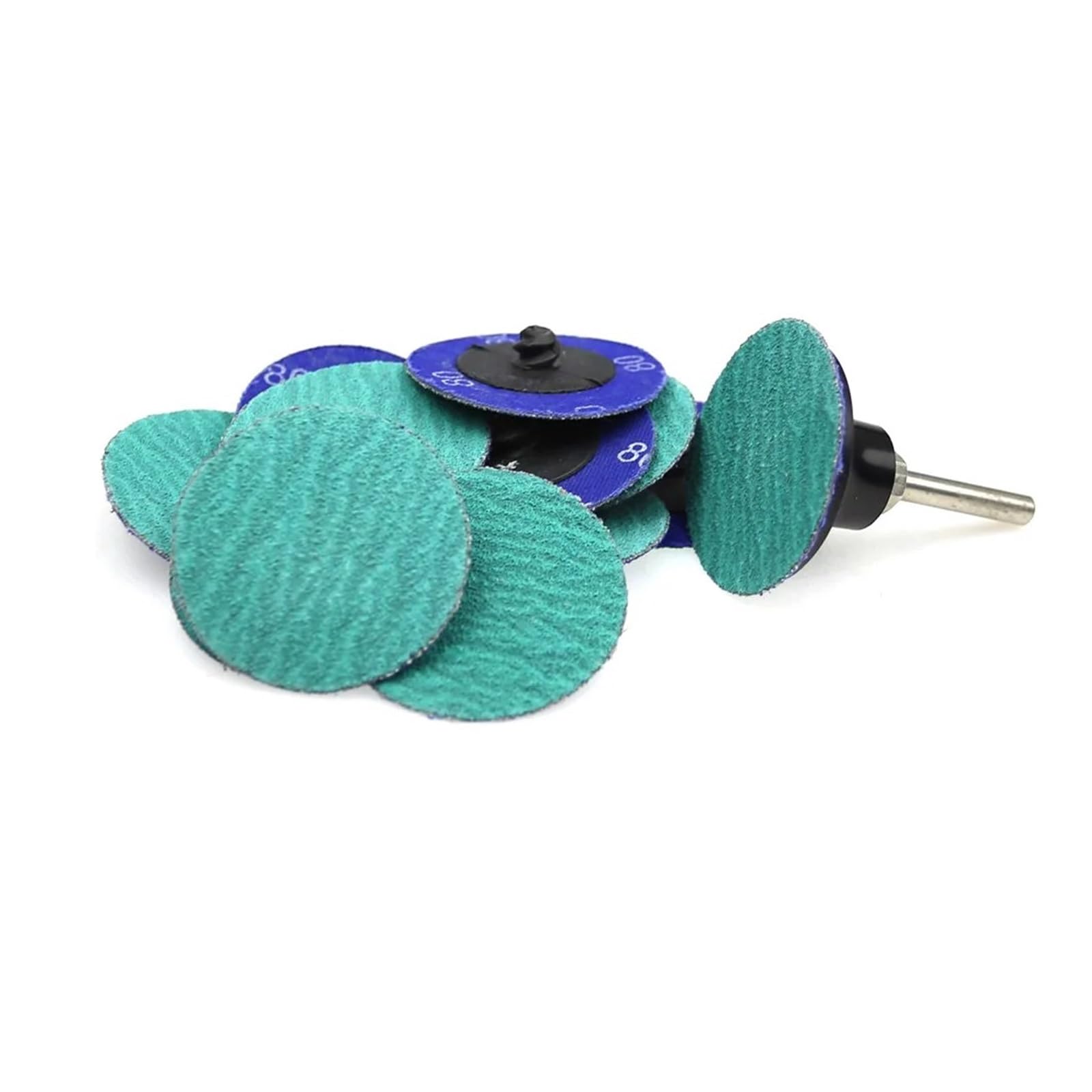 100 piezas 50mm/75mm disco de lijado abrasivo de Zirconia P40-120 soporte de taladro for molienda de Metal duro(3 inch 75mm-P40)