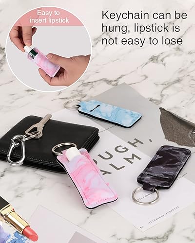 Miniatura 4 de Meiiy Soporte para lápiz labial, bolsa de bolsillo portátil, para lápiz labial, soporte de tubo de brillo de labios, regalo para mujeres