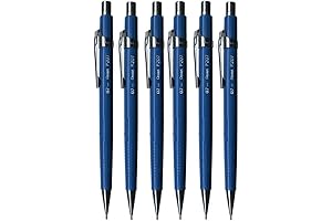 Pentel Refillable Mechanical Drafting Pencil, 0.7mm, Blue (Pack of 6)