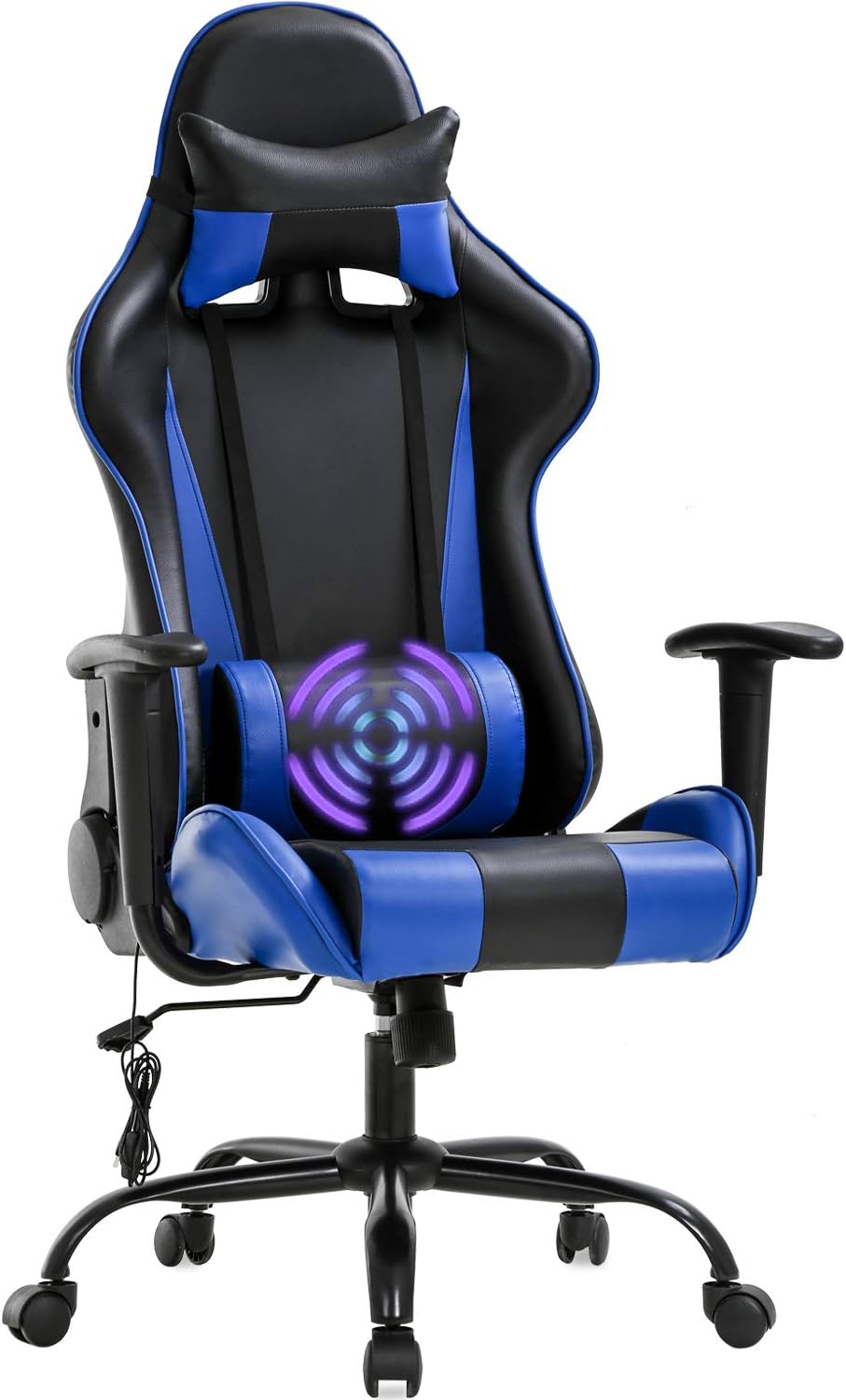 Buy Gaming Chair Massage Office Chair Racing Desk Chair Pu Leather Rolling Task Adjustable Computer Chair With Lumbar Support Headrest Armrest Swivel Chair For Gamer Blue Online In Indonesia B084vl9c32 Buy Gaming Chair Massage Office Chair Racing Desk Chair Pu Leather Rolling Task Adjustable Computer Chair With Lumbar Support Headrest Armrest Swivel Chair For Gamer Blue Online In Indonesia B084vl9c32