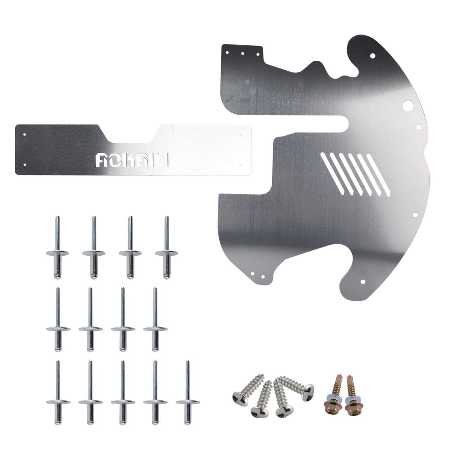 AOKAILI Catalytic Converter Protection Shield, Aluminum Anti-Theft Cat Protector Compatible with 2010 2011 2012 2013 2014 2015 Toyota Prius