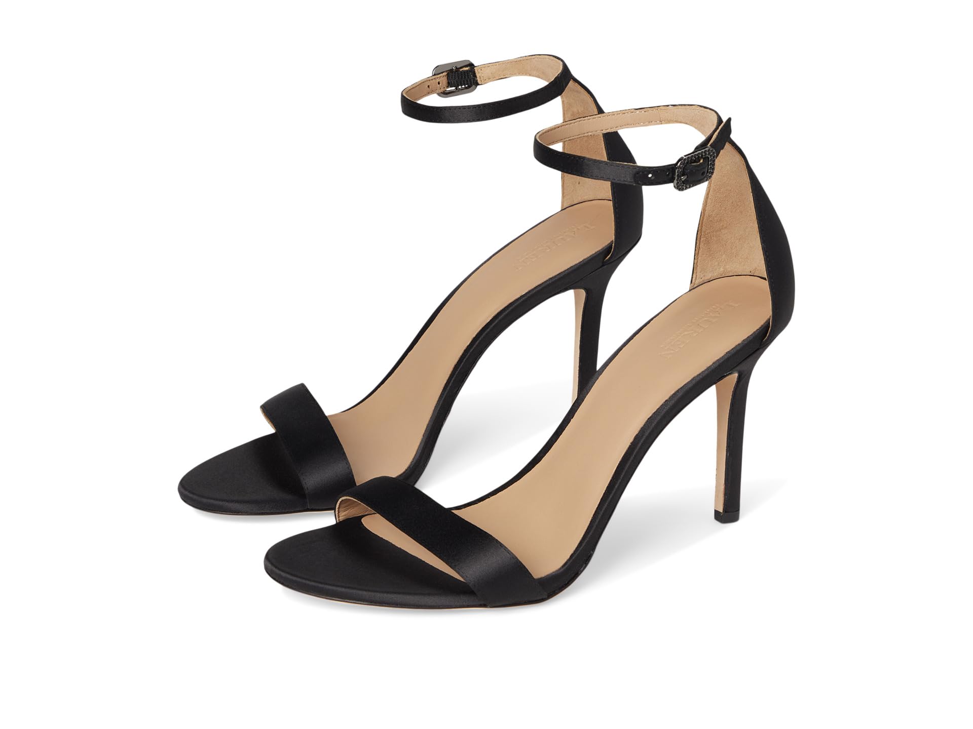 Lauren Ralph Lauren womens Allie Pave-buckle Satin Sandals