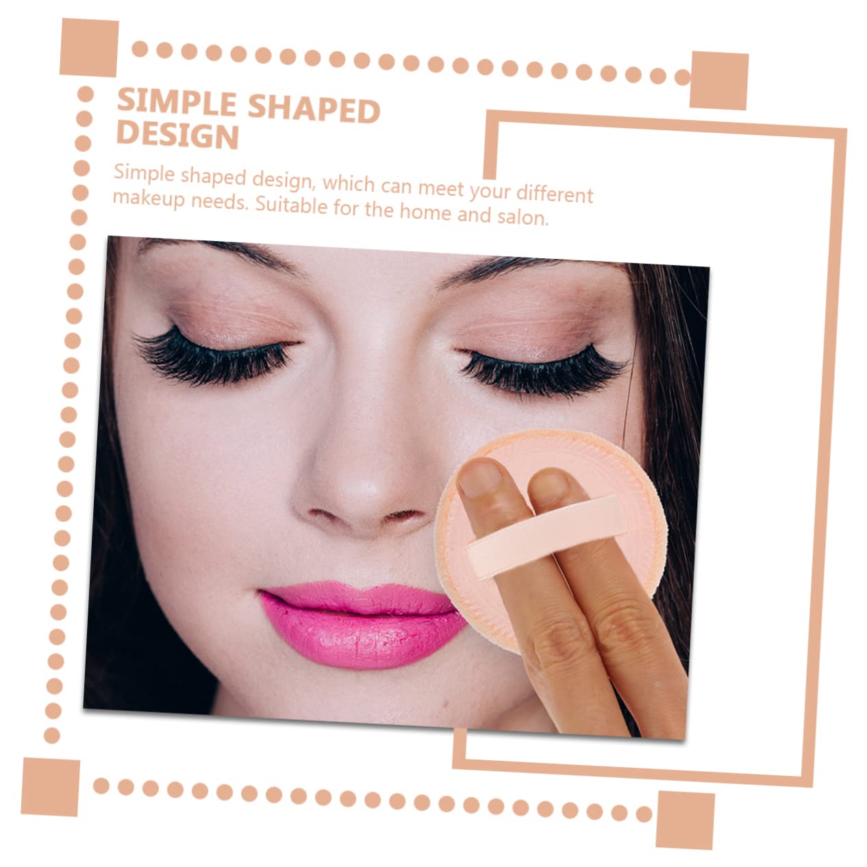 Healeved 15Pcs Makeup Powder for Women Rounded Face Applicators Soft Velour Pads for Foundation and Loose Powder Makeup for Home