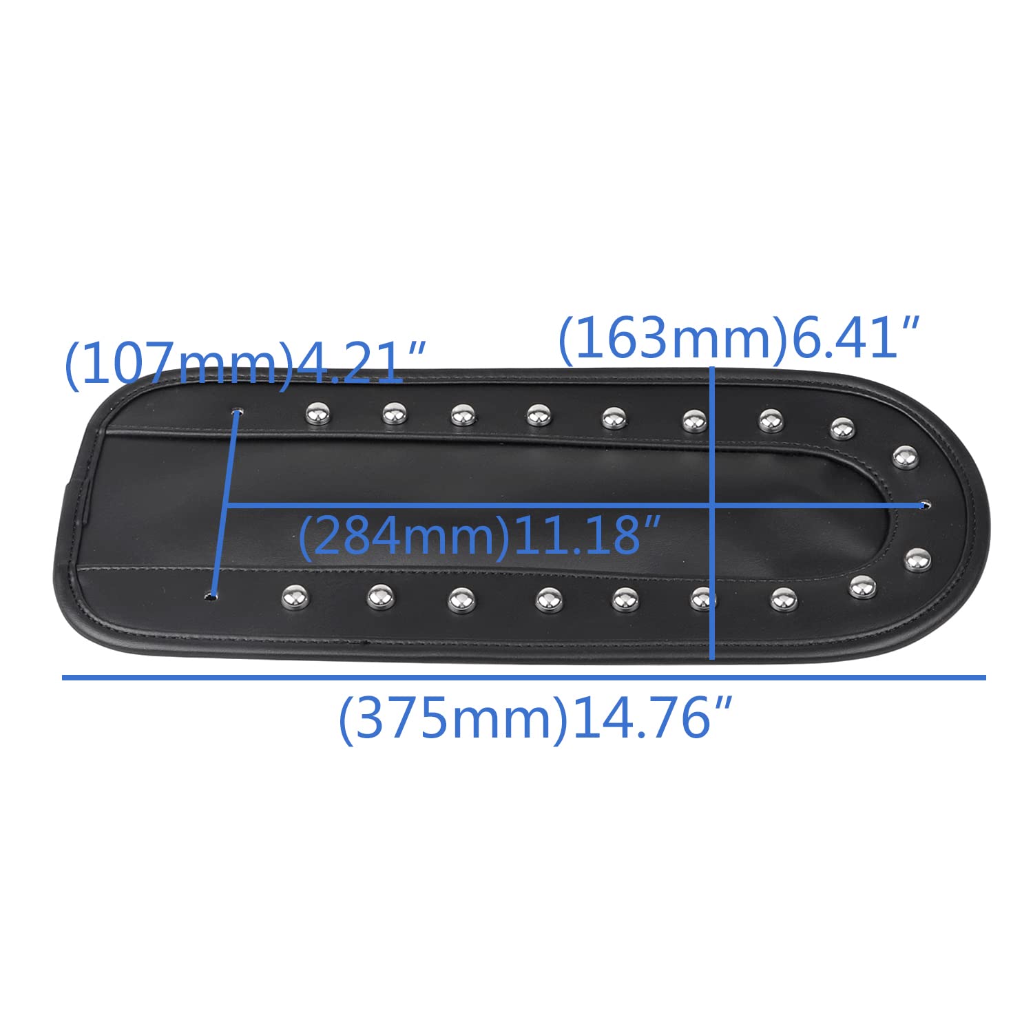 Amazon | XMMT スタッズ リベット レザー リアフェンダー ビブ