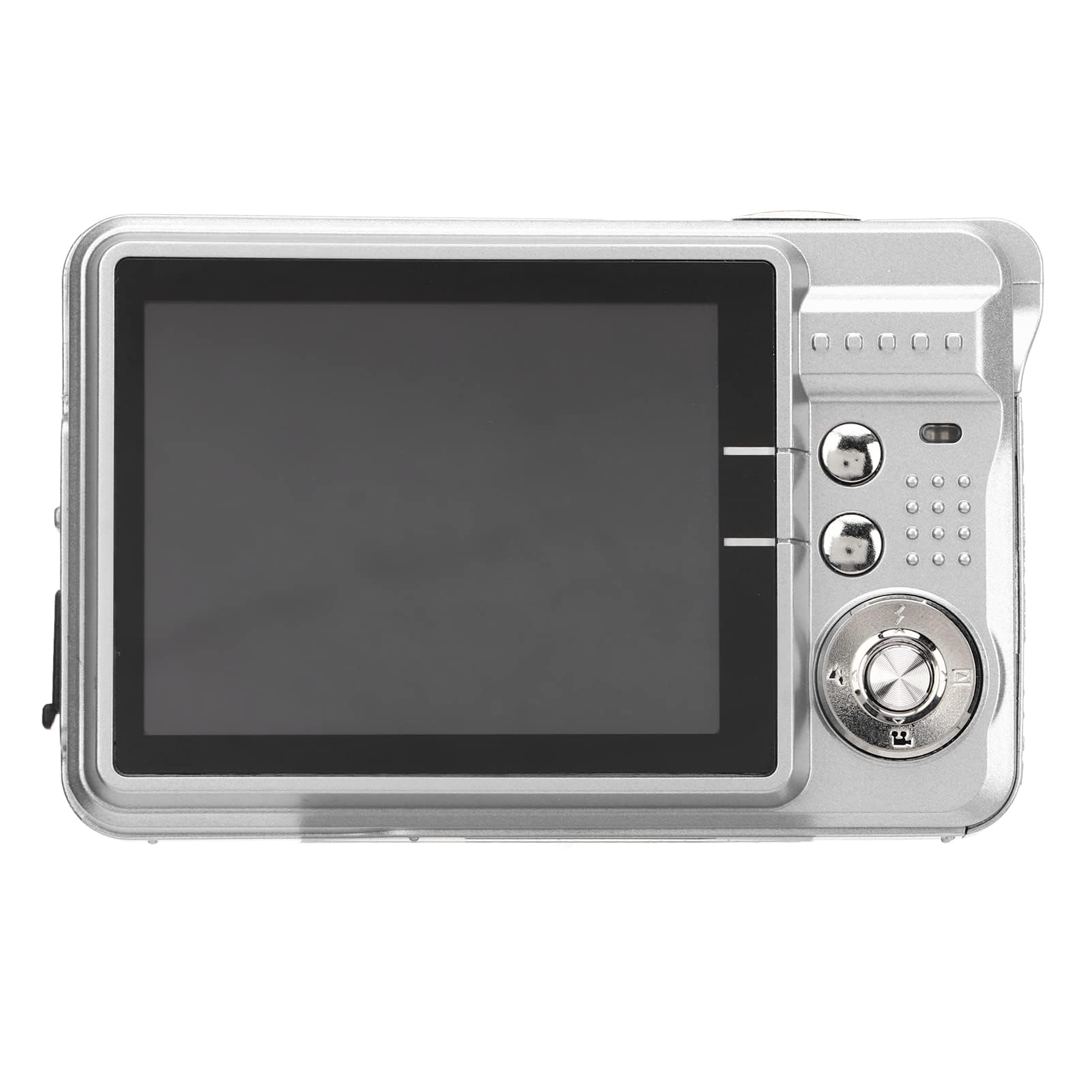 Appareil Photo Numérique 4K pour la Photographie, Appareil Photo de Poche Compact 48MP avec écran LCD 2,7 Pouces, Appareil Photo Vlogging 8X Anti-secousses pour Adultes Seniors (Argent)