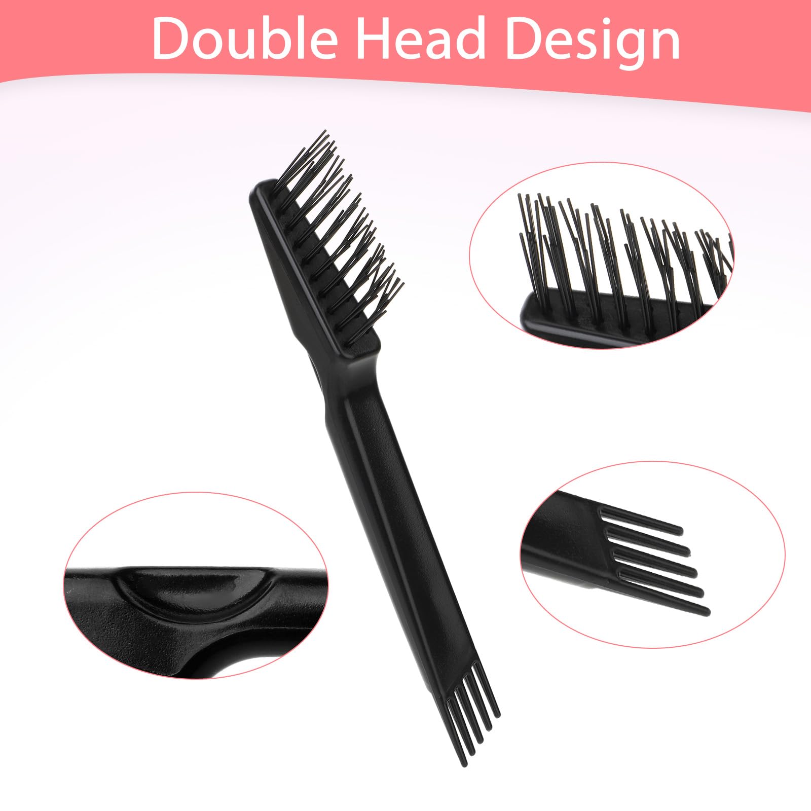 Giantree 2/4 piezas de herramienta de limpieza de cepillo de pelo, cepillo limpiador de peine, rastrillo limpiador de cepillo de pelo, mini removedor de cepillo de pelo para eliminar el polvo del