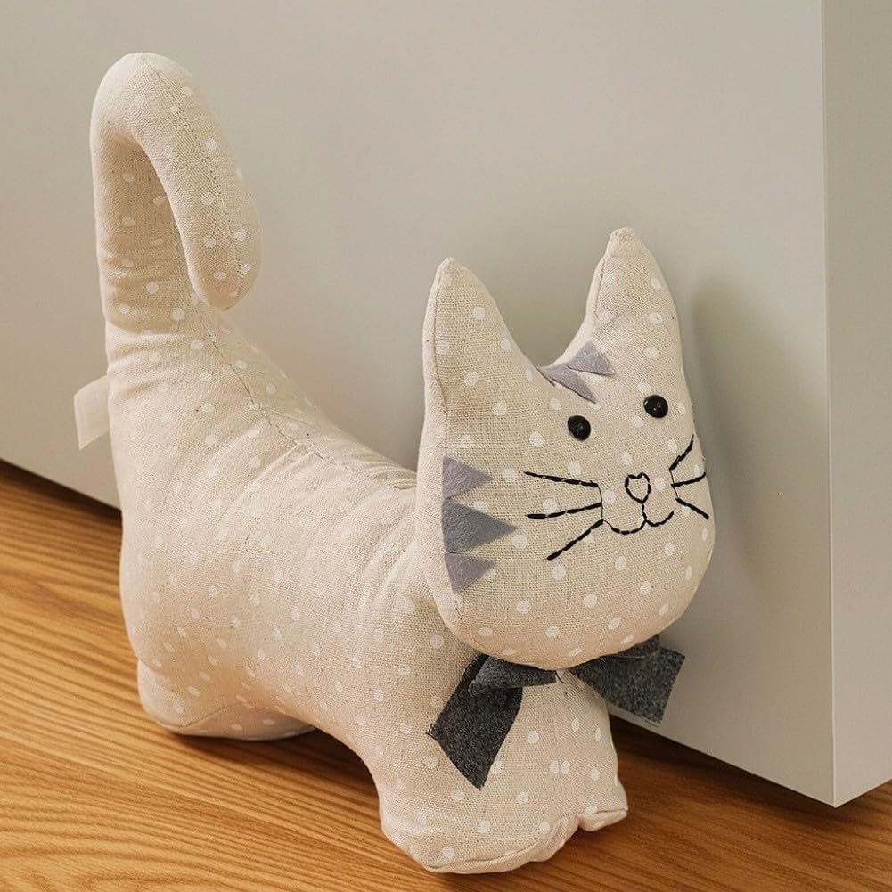 Simpatico fermaporta a forma di gatto 3D: protezione silenziosa e decorazione elegante per la casa