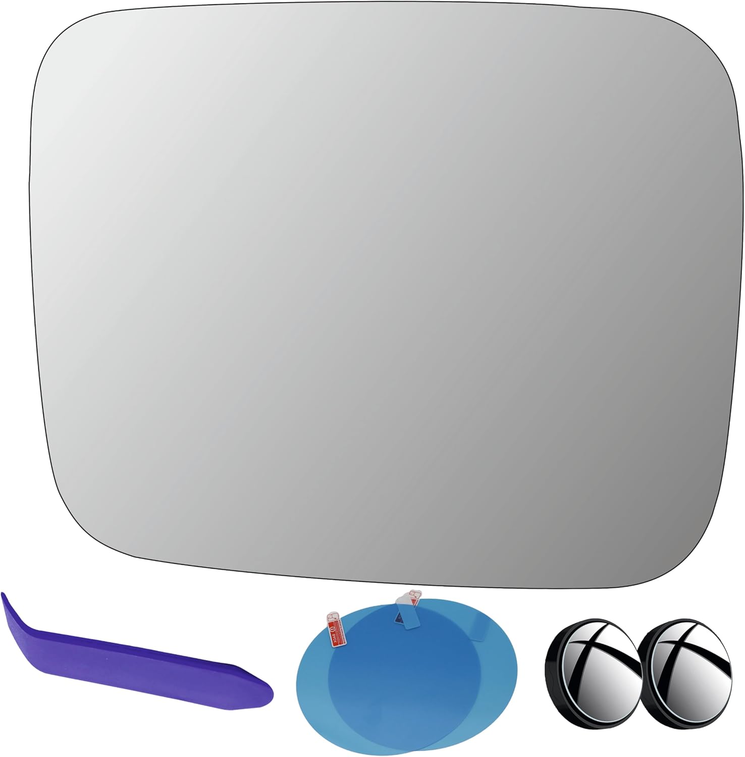 EAP Passenger Side Mirror Glass Compatible with Jeep Renegade 2015-2023, Heated 68294966AA 68290188AA 68295088AA 68290166AA CH1325137 CH1325136