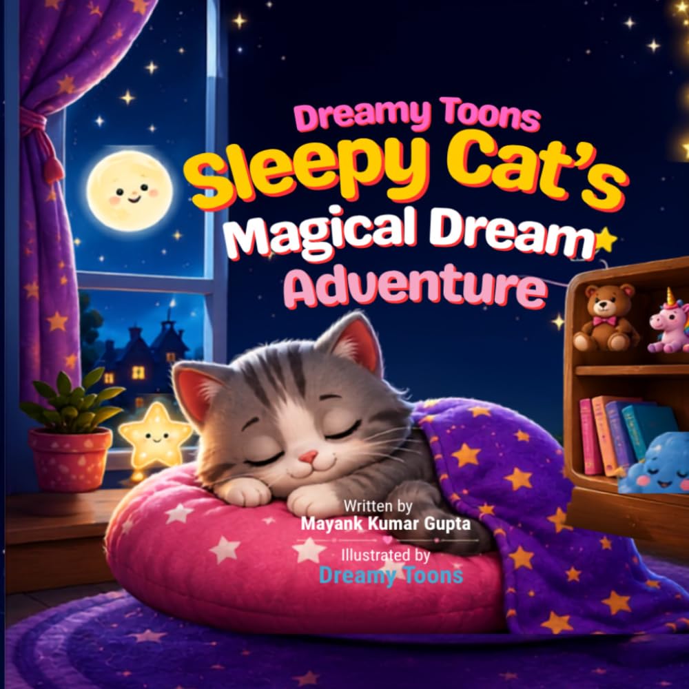 Sleepy Cat’s Magical Dream Adventure: A Bedtime Story Book for Kids About Friendship and Dreams: Dreamy Toons™ - A Cute and Calming Bedtime Story for ... Ages 3–8 (Dreamy Toons Life Lessons Series)