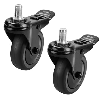 74064 Grill Locking Caster Wheel for Pit Boss - 3" 74064 Grill Stem Caster Replacement for Pit Boss Pro Series 1100, Austin XL Parts, 820, Navigator 850, Louisiana Grill, 2 Pack