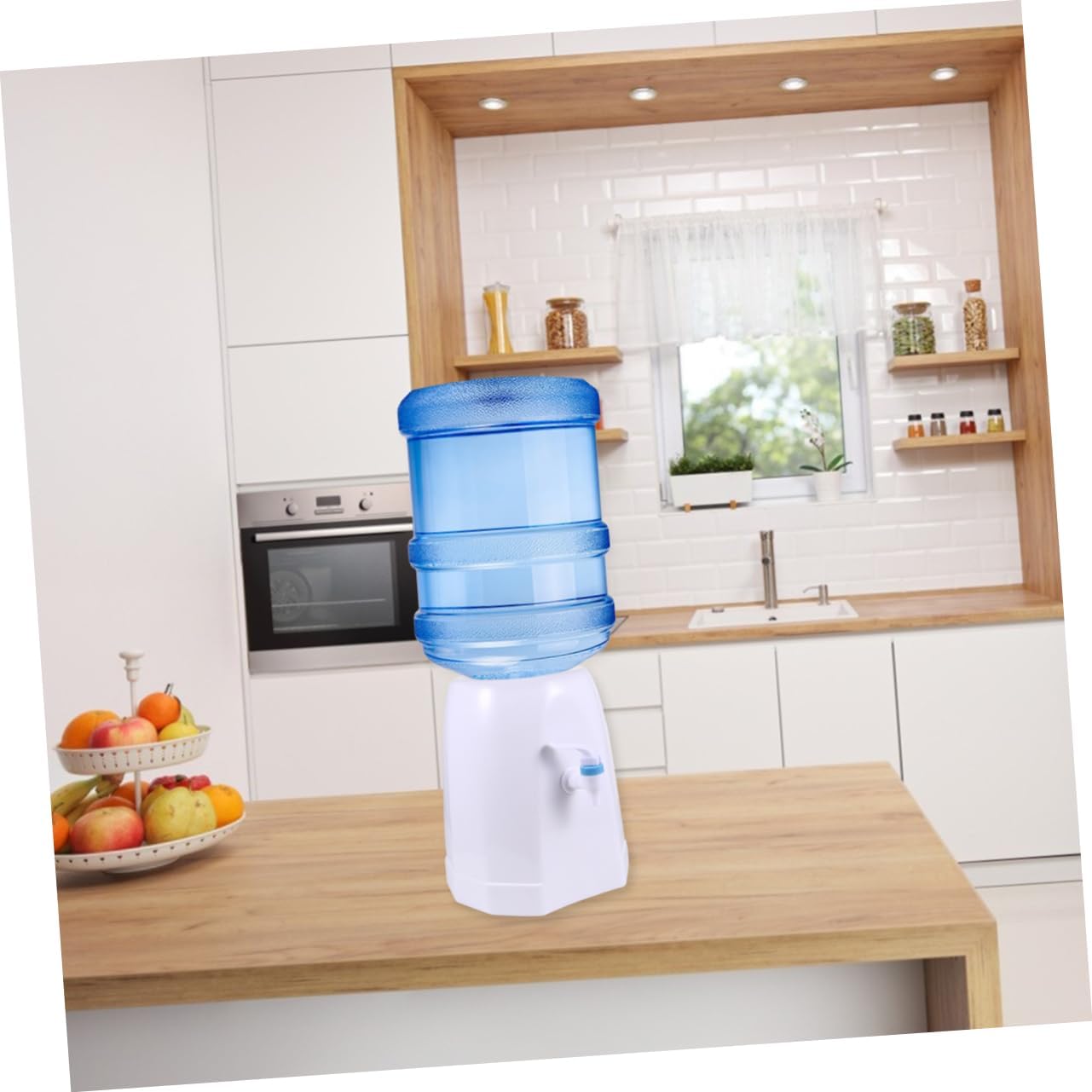 Countertop Water Dispenser Stand Plastic for Barrelled Water Energy Saving Design Easy to Clean for Home Office Use