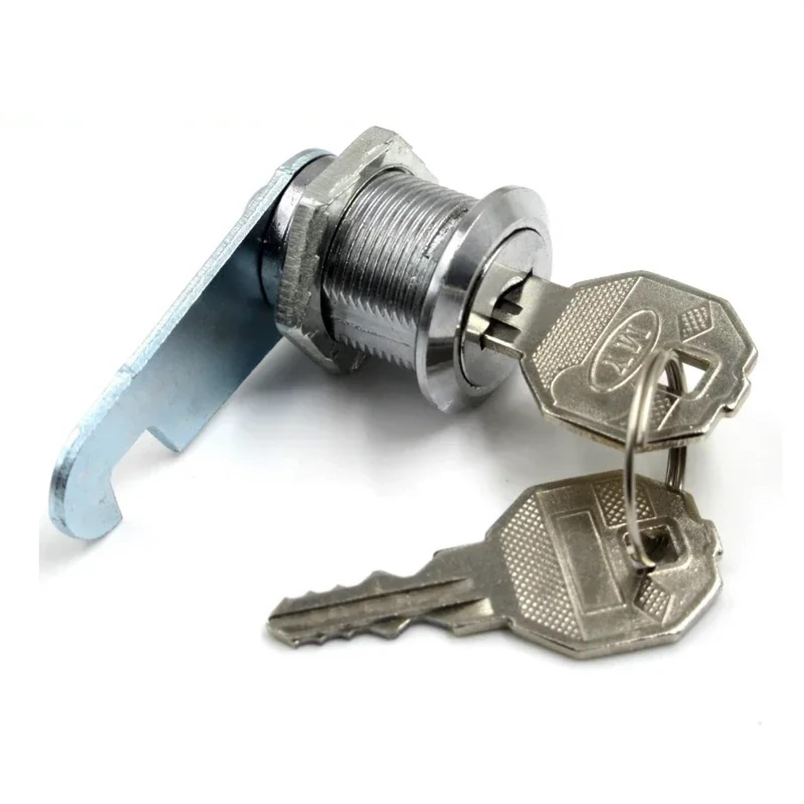 Cam Lock with Metal Key for Door Mailbox Cinet Tool Box Gym Locker Furniture Drawer Hardware HJ01 A 1Pcs(Key Alike x 16mm)