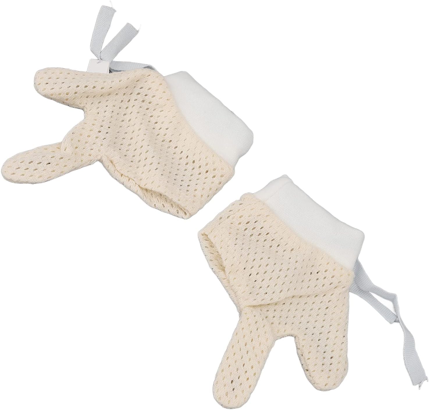 Pongnas Baby Mesh Hand Gloves Drawstring Scratch Free Unisex Infants Newborns Boys Girls