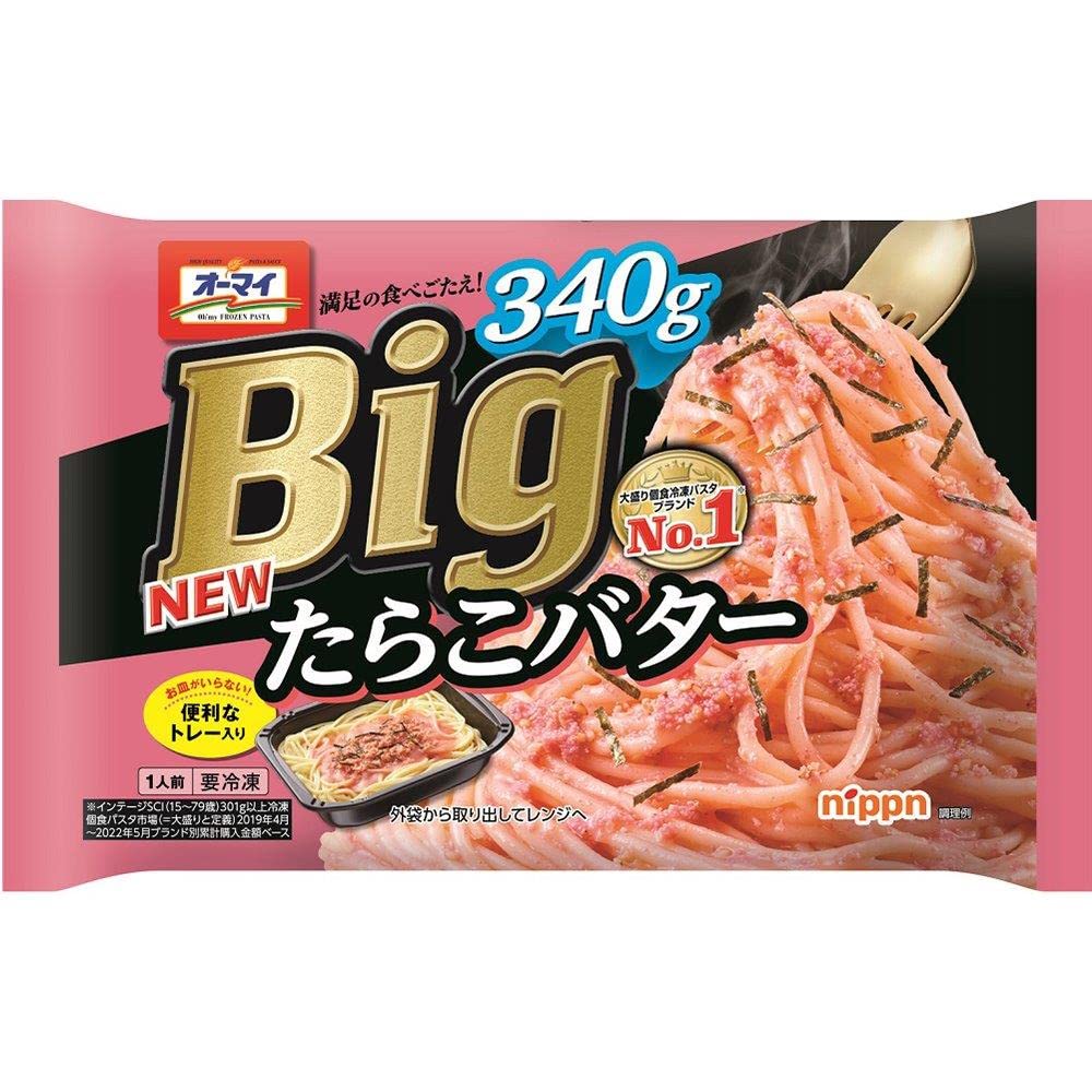 Amazon.co.jp: [冷凍食品] オーマイ Big たらこバター 340g×12個