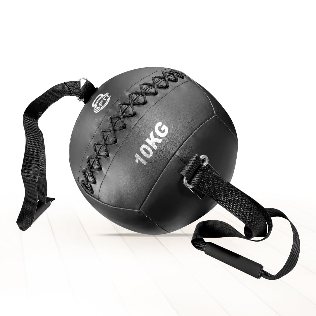 B fit Wall Ballfor Exercise, Weighted Ball, Medicine Ball and Full Body Dynamic Exercises (10 Kg, Wall Ball with Handles) (B0D92F5B4G) Amazon Price History, Amazon Price Tracker