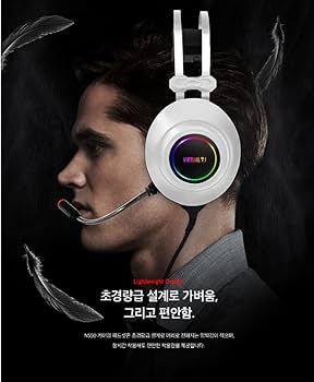 ゲーミング　ハッカーN550 RGB LED 有線オーバーイヤーヘッドホン Amazon.co.jp: ABKO Hacker N550、ENC Virtual 7.1 RGB 振動 超