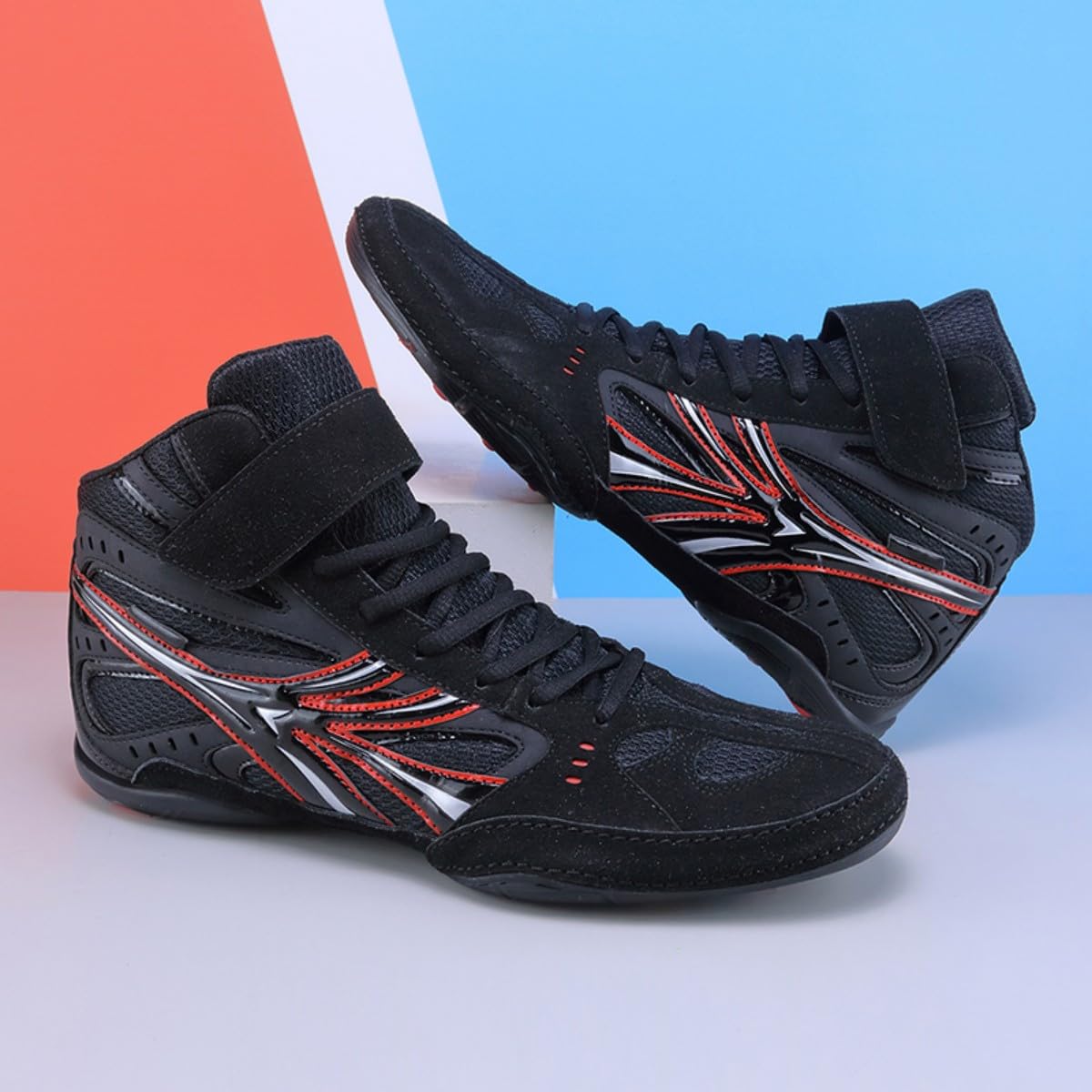 Scarpe da Boxe Scarpe da Squat Profondo da Uomo Scarpe da Wrestling Scarpe da Allenamento da Boxe da Combattimento Scarpe da Boxe da Uomo E da Donna Traspiranti per Bambini